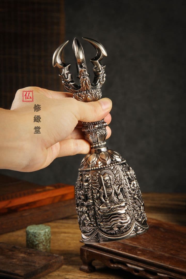 【修縁堂】金剛鈴 密教法具 バジュラ希少vajra 密教法具古美術品