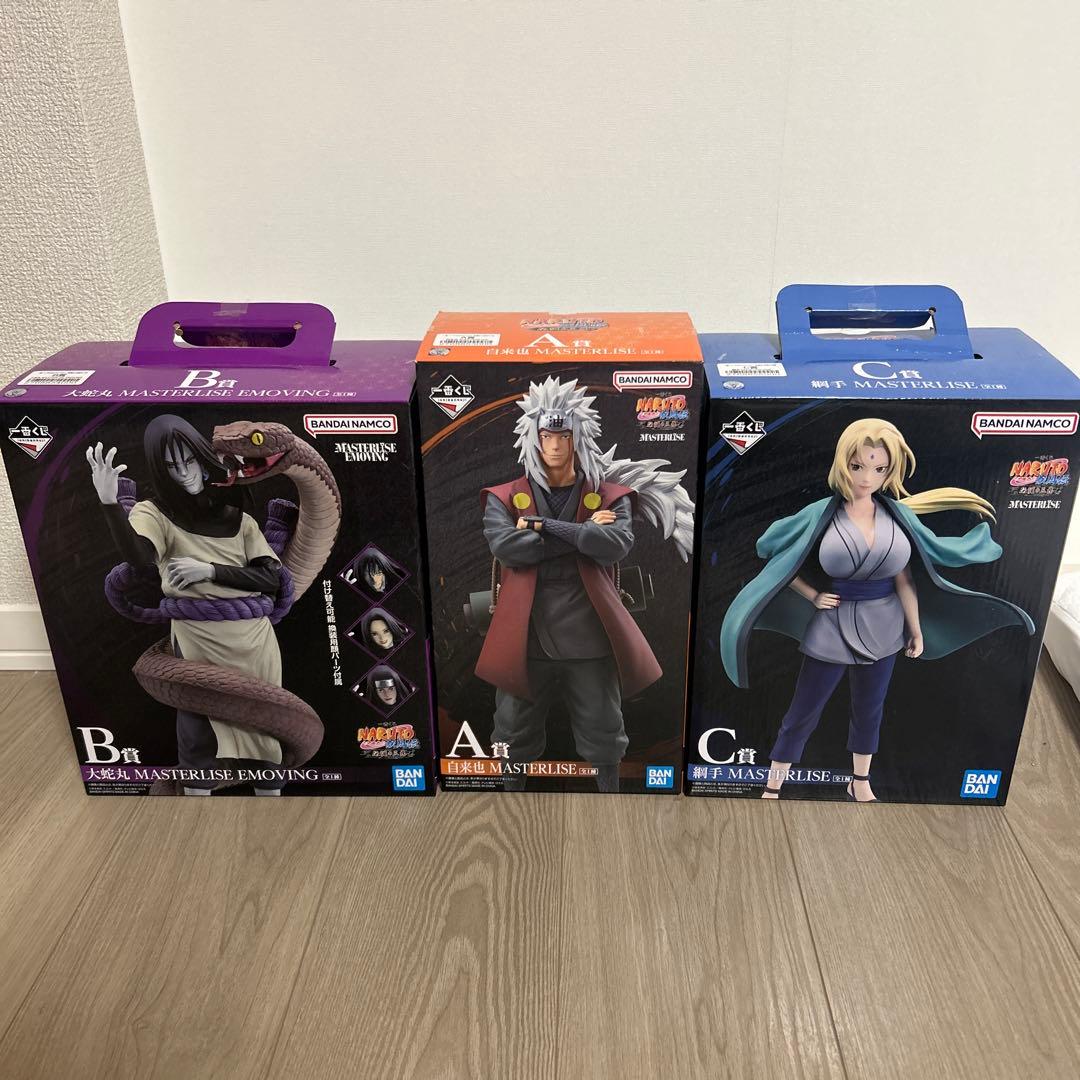 一番くじ NARUTO-ナルト- 疾風伝 伝説の三忍 ３体セット