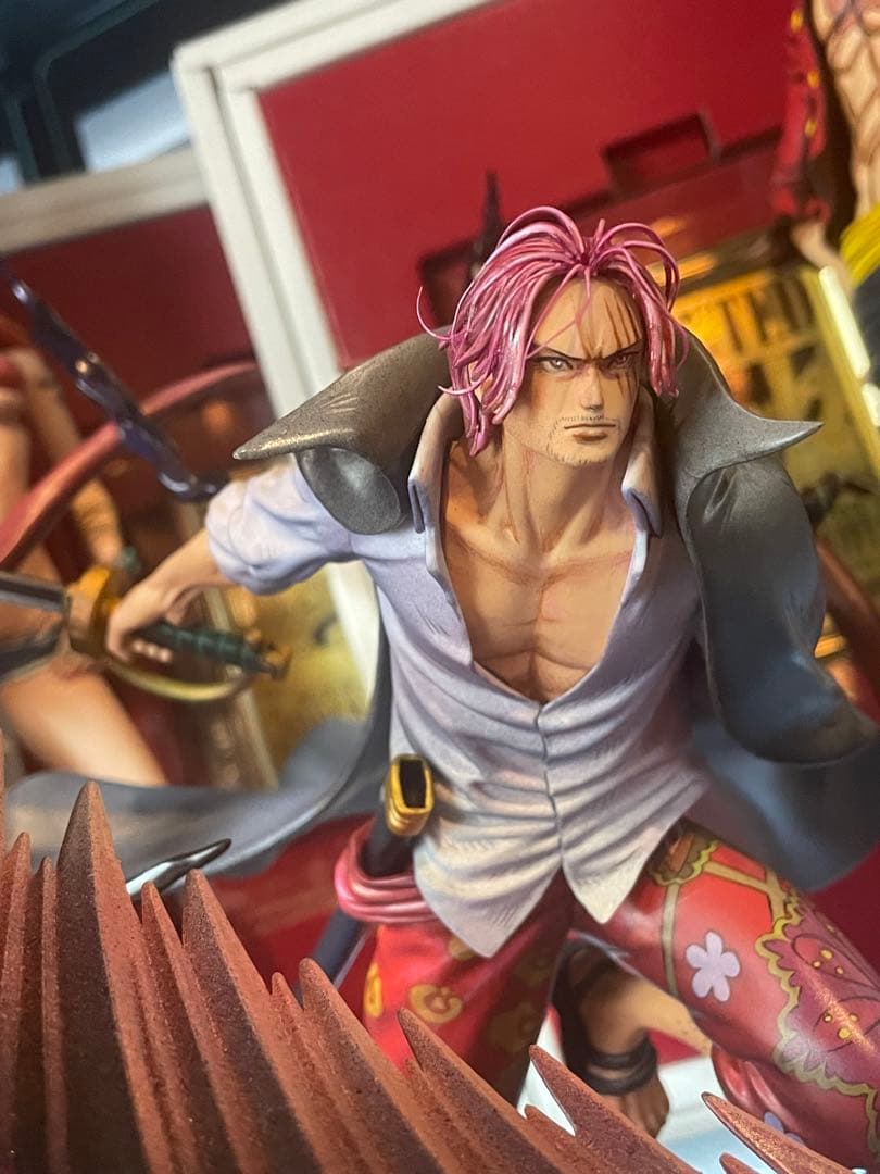 二次元 リペイント シャンクス 顔の描き直し 頭髪追加 塗装済み 完成品