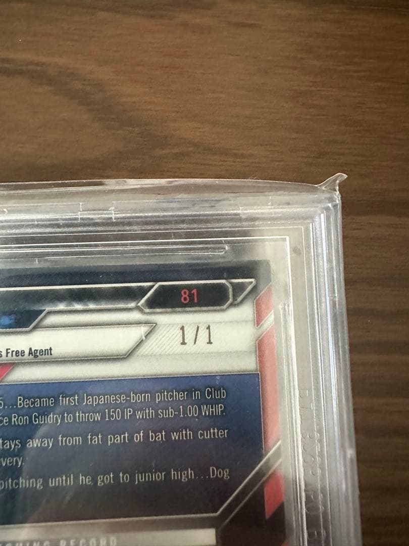 【Bowman Chrome 1/1  】田中将大 Beckett 9.5 NY