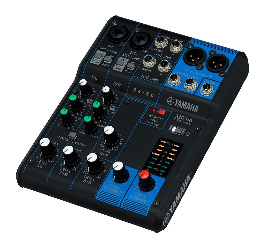 【新品未開封】 YAMAHA MG06 アナログミキサー 6チャンネル 2+2