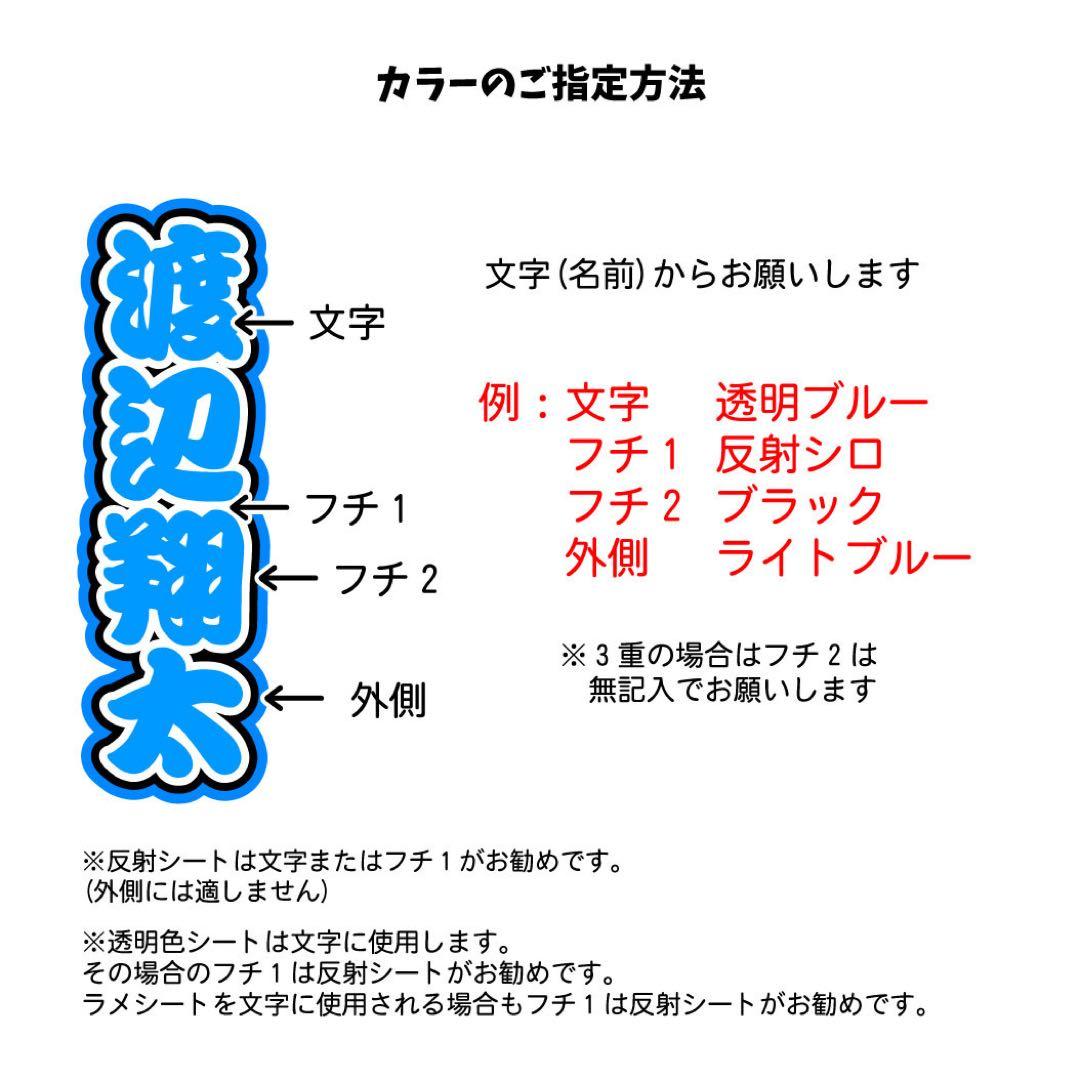 たかてぃー 　ミニうちわ文字　ステッカー