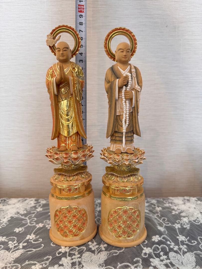 柘植材、彩色金箔両太師