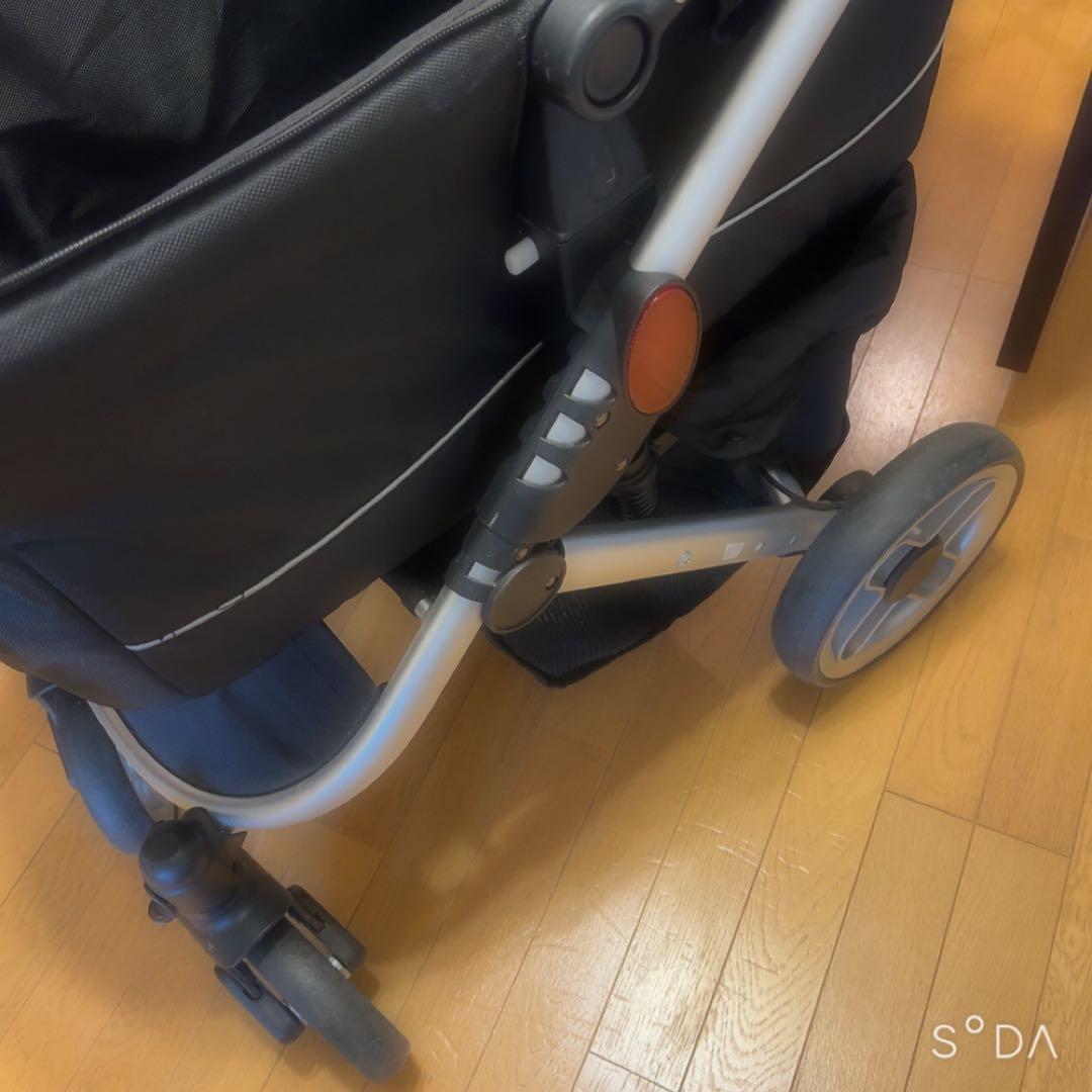 ピッコロカーネ タント2 ブラック ペットカート 美品 多頭用 折りたたみ