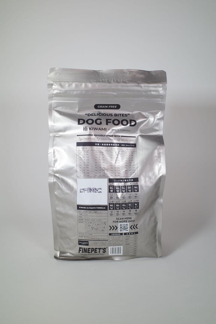 FINEPETS DOG FOOD KIWAMI 1.5kg (5袋セット)