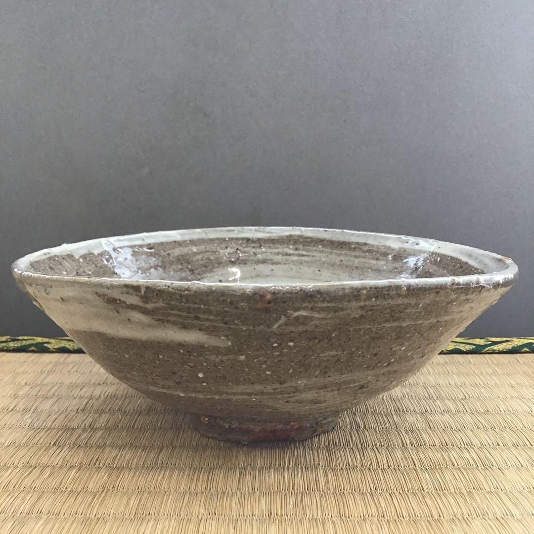 茶道具 茶碗   刷毛目平茶碗  常滑市立陶芸研究所  大迫みきお 造N239C