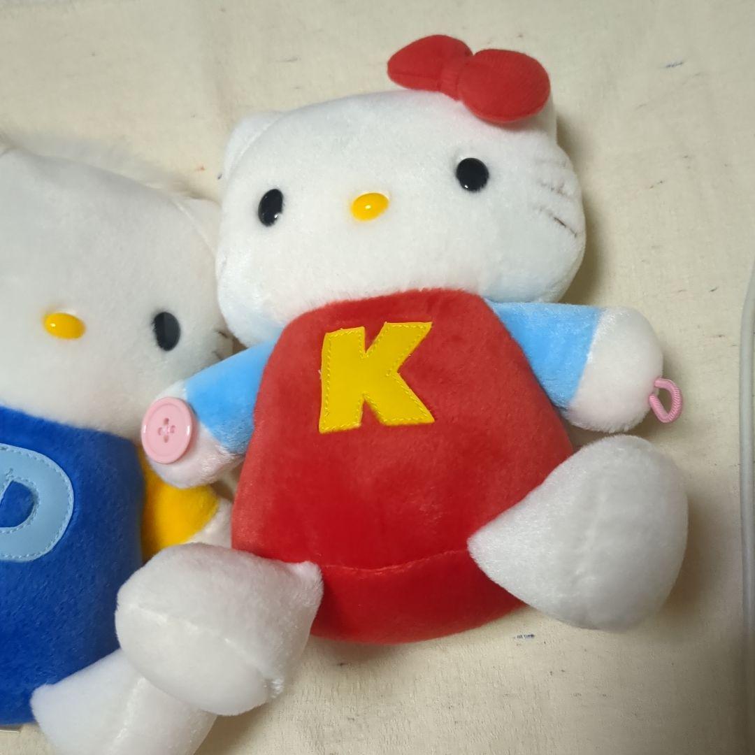 キティちゃんダニエルくんぬいぐるみセット　少し汚れあり