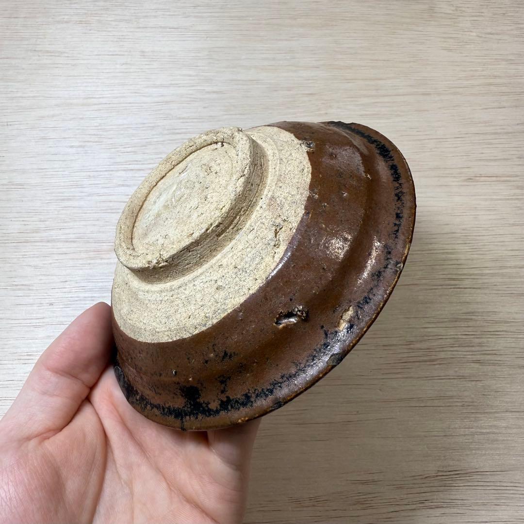 古瀬戸 鉄釉 盃 江戸初期 古美濃 壺屋焼 古常滑 渥美 酒器 小皿 古民芸