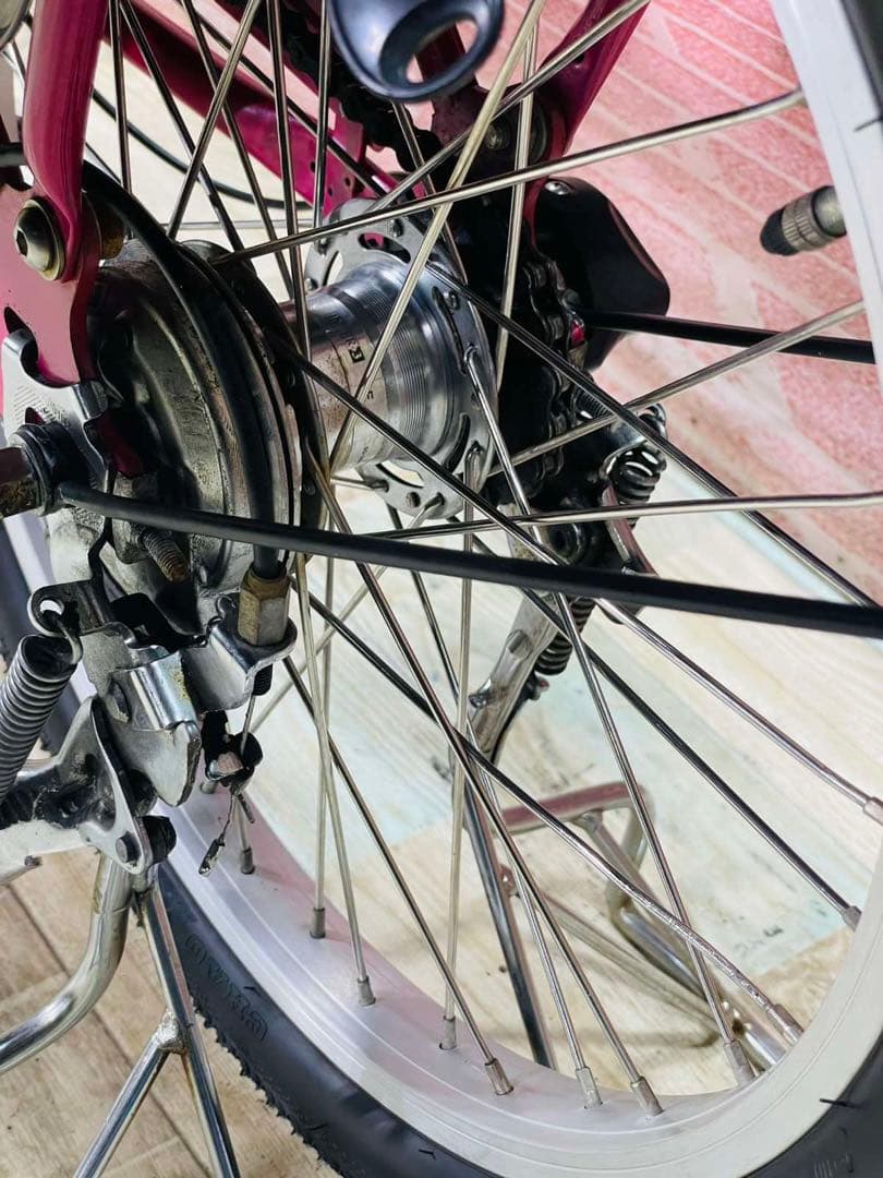 K1981 電動自転車パナソニック子供乗せ 20インチ 8.9Ah ピンク