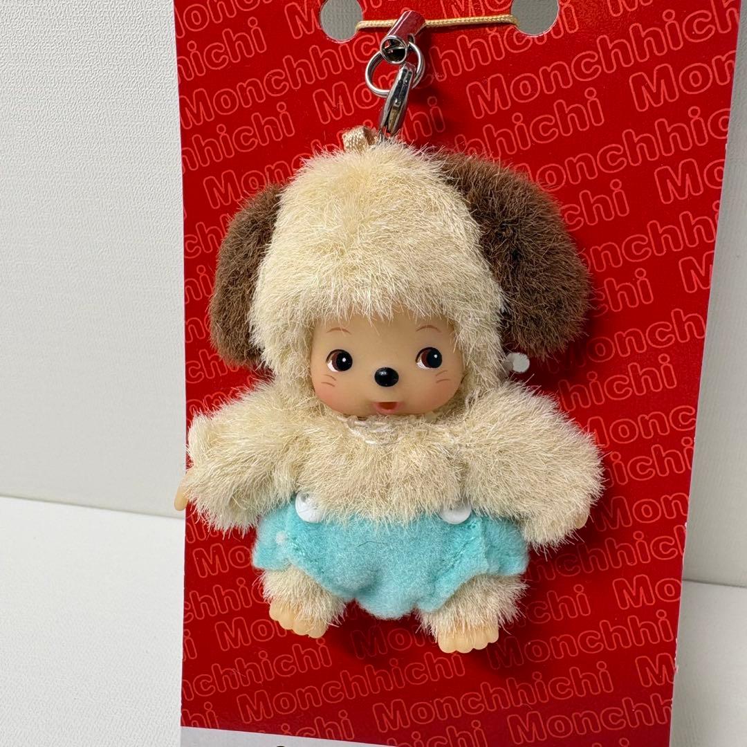 新品 EU限定 ベビチッチ イヌ キーホルダー monchhichi 2260