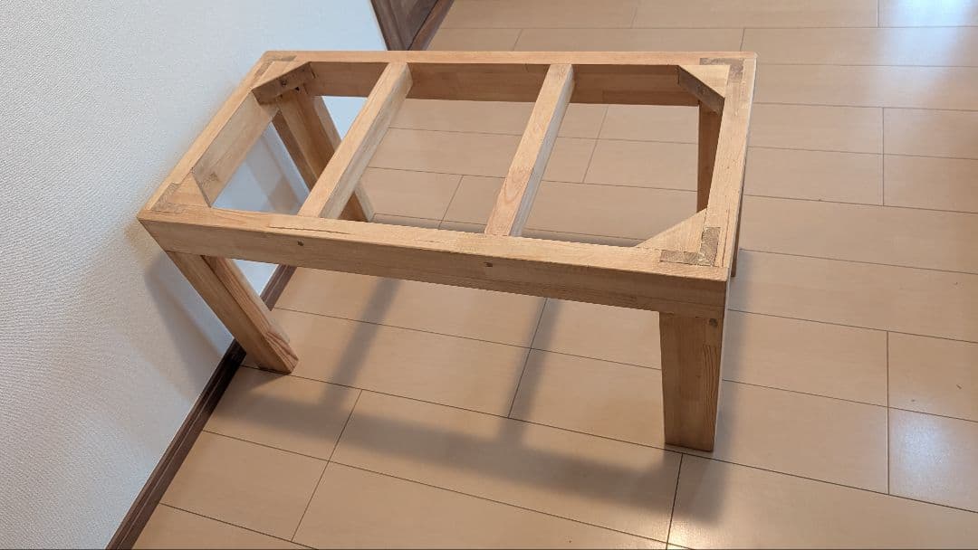 赤松集成材18ミリ幅90縦45奥行45全面アクリル板仕様木材オイル仕上げ！