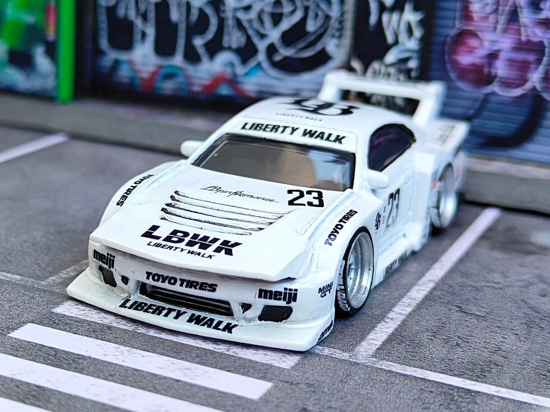 ホットウィールカスタム 日産 S15 シルビア シルエット☆深リム☆トミカ改造☆