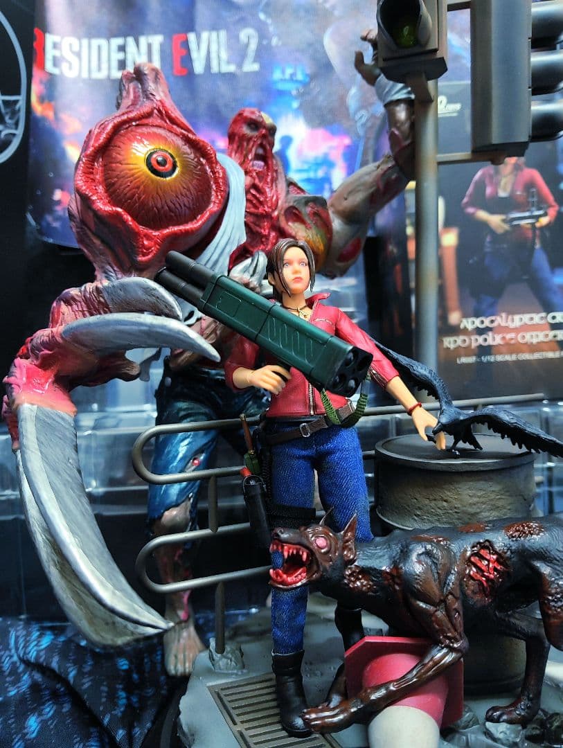 CAPCOM.[バイオハザード②(クレア＆バーキン＆ジオラマ台座)]