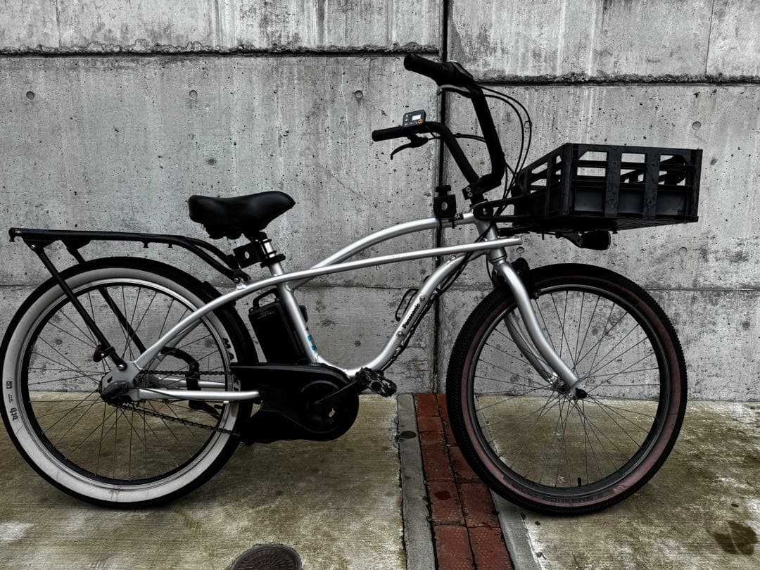 電動アシスト自転車 Panasonic BP02 26型 内装3段変速 シルバー