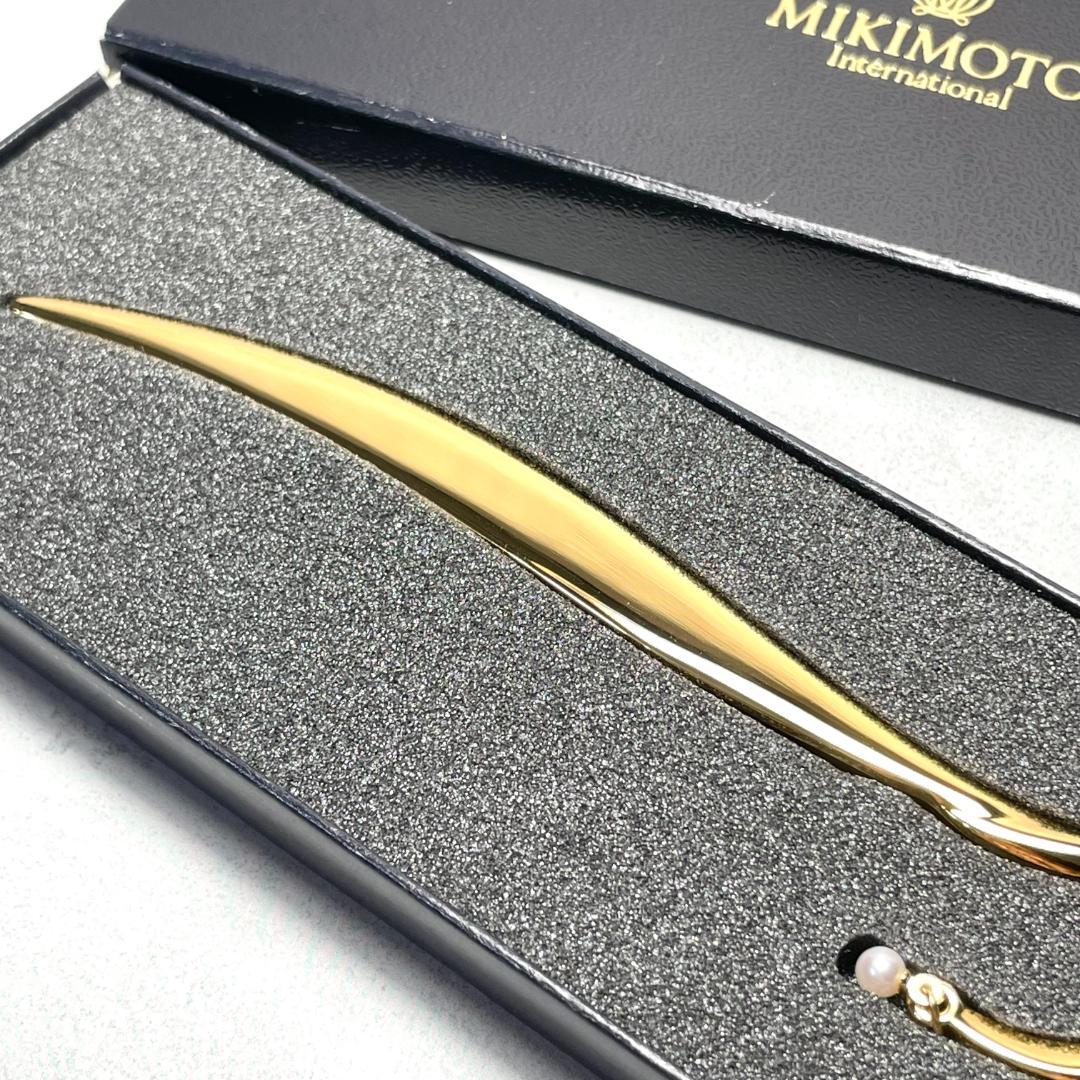 MIKIMOTO ミキモト 18-8 ペーパーナイフ 真珠 パール付き ゴールド