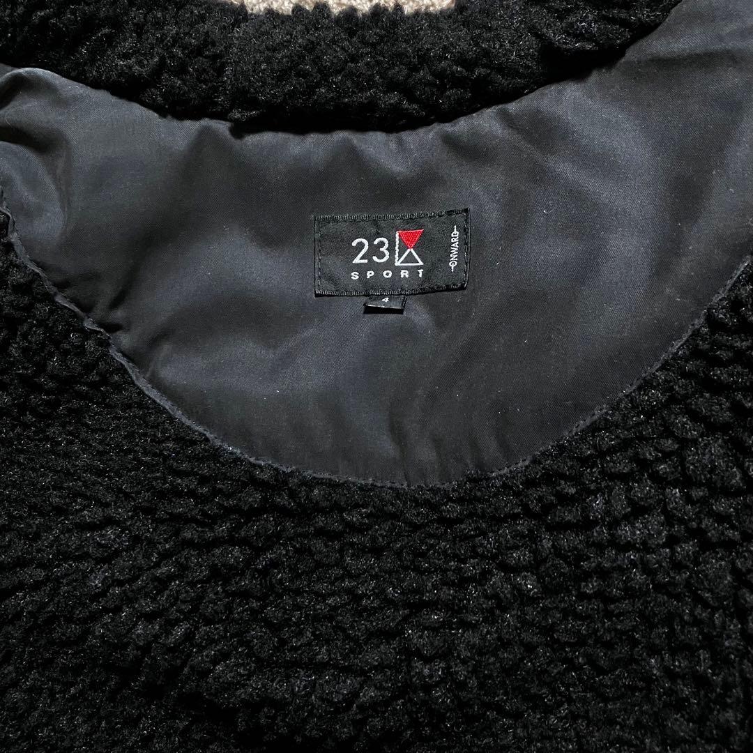 23区SPORT ベンチコート 裏ボア 黒 ブラック