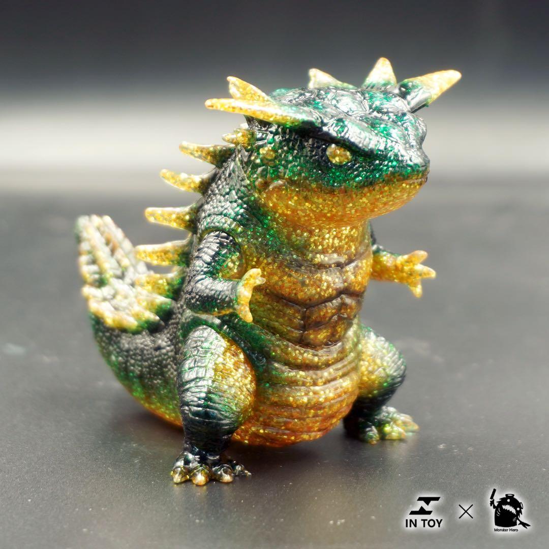 ミニ超獣　レオパ　フトアゴ　怪獣　可動　ソフビ　フィギュア　光輝　3体