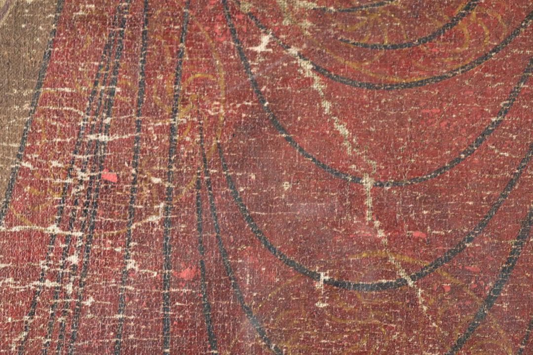 仏教美術 「阿弥陀如来図」 彩色 肉筆 60号 高麗仏画 時代古玩 唐物骨董