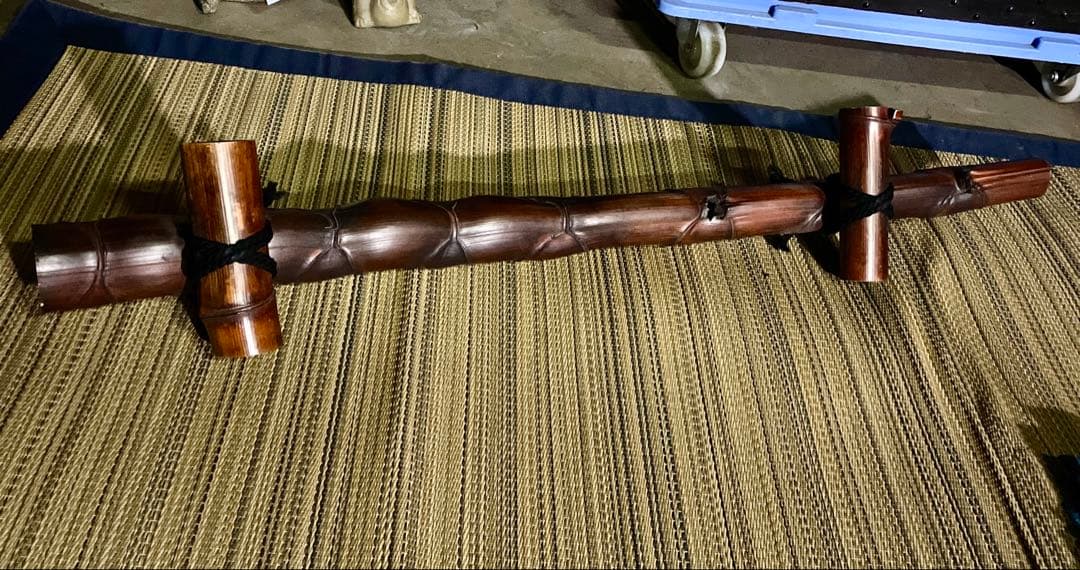 茶道具 亀甲竹 結界 炉屏 煎茶 煤竹