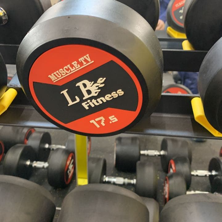ラバーダンベル　55kg  ２個
