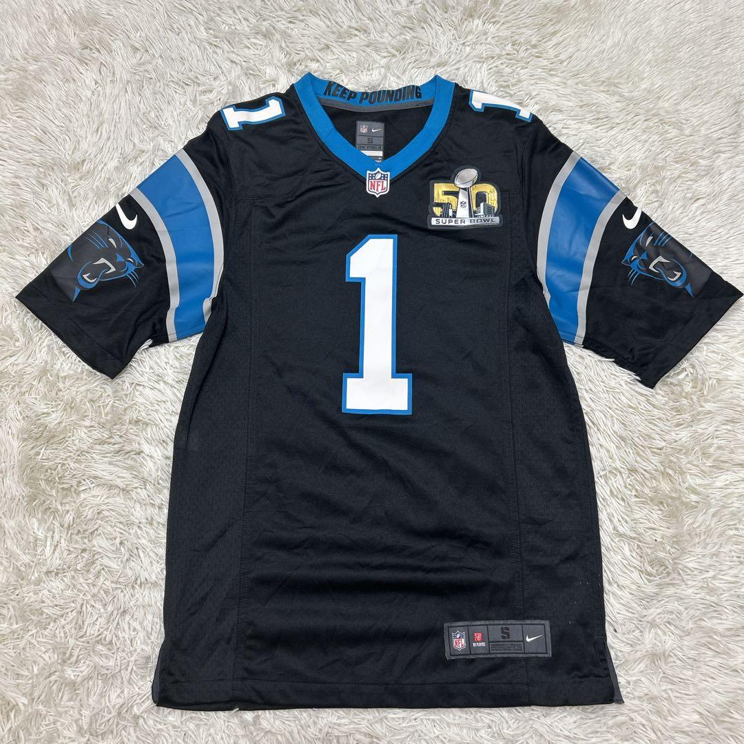 NIKE NFL カロライナ•パンサーズ　ニュートン　ゲームシャツ　S