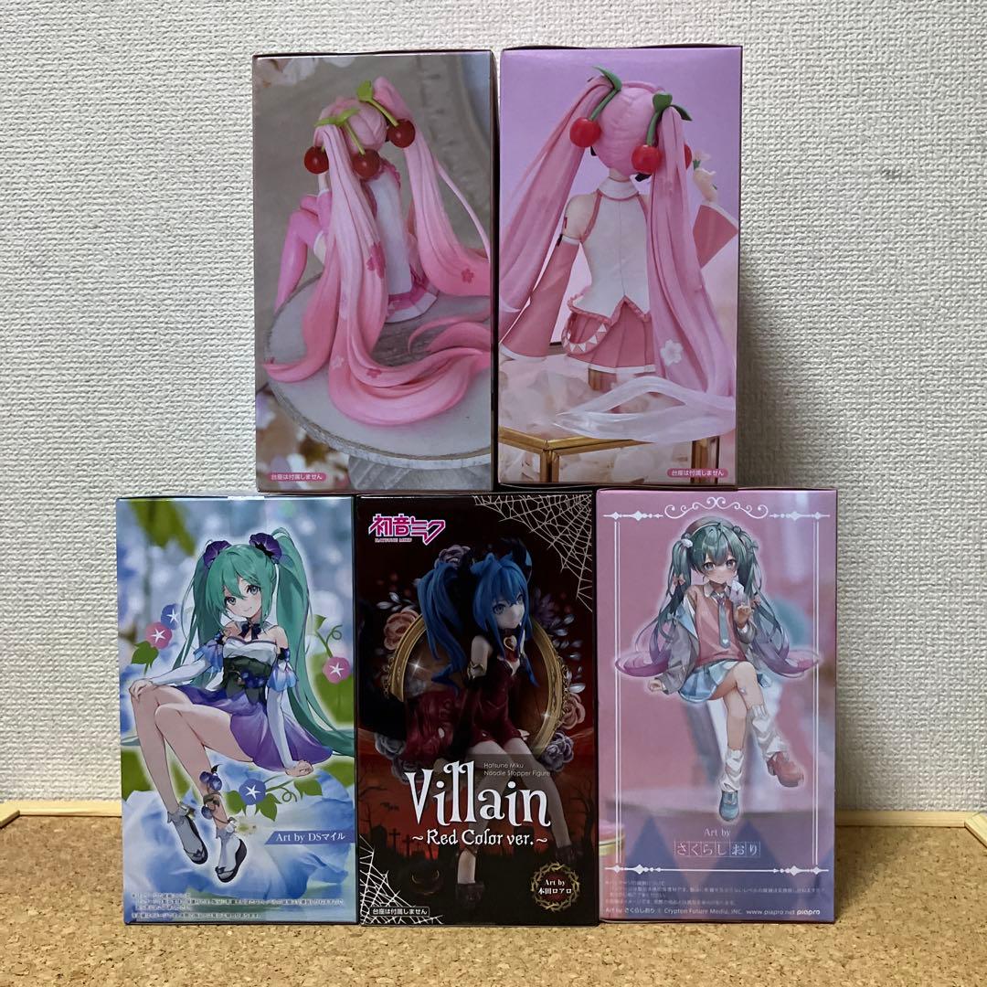 初音ミク　桜ミク　ぬーどるストッパー　5体＊　2023にっこりver 朝顔　他