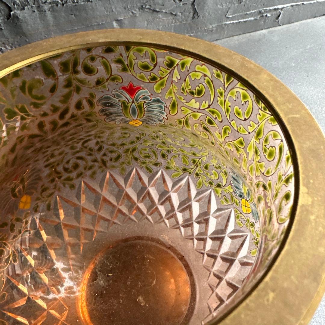 ヴィンテージ素敵すぎる！ずっしり　金彩 花瓶