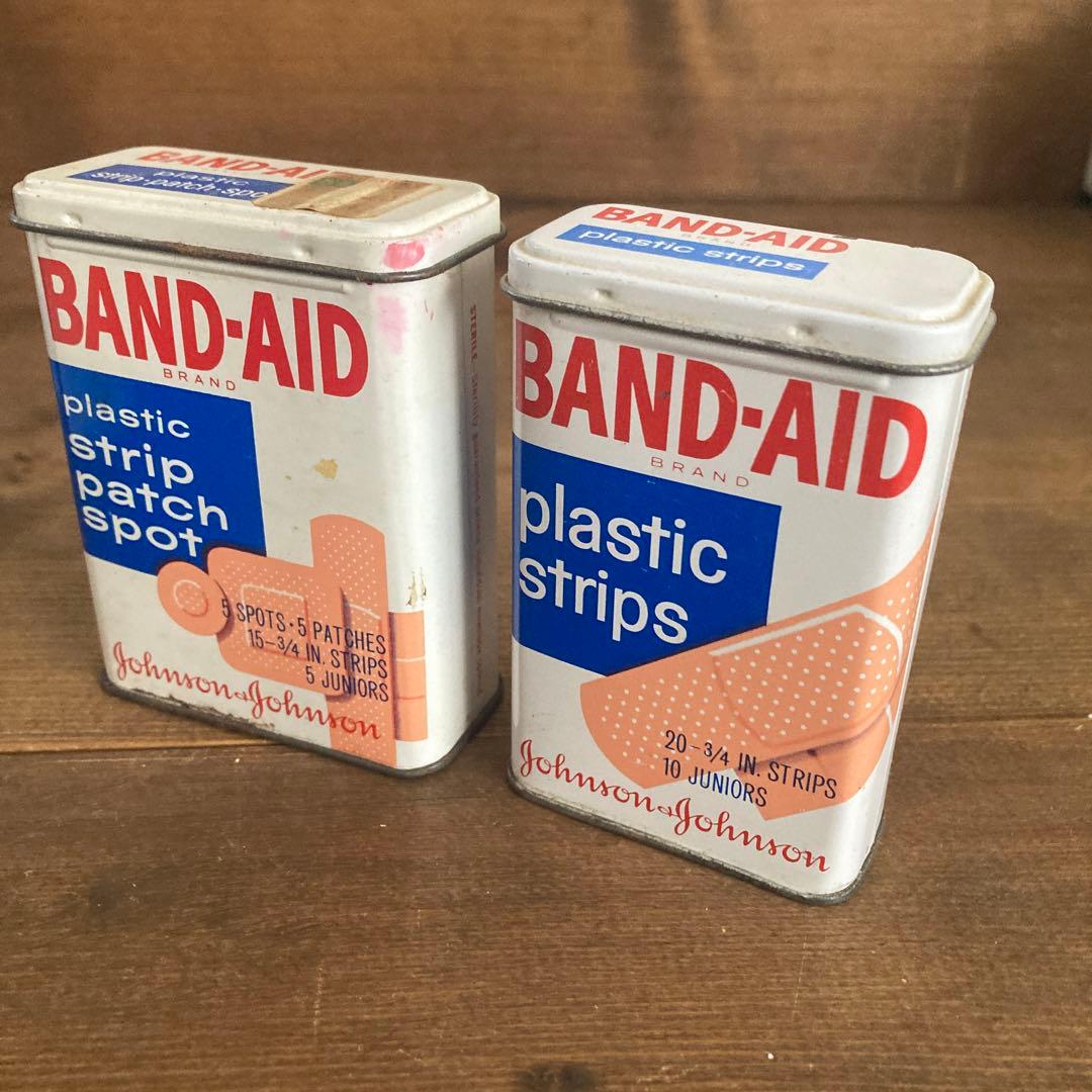 US Vintage ジョンソン&ジョンソン　バンドエイド缶60's 70's