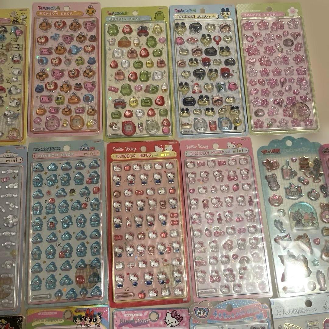 【正規品】ボンボンドロップシール　39枚　サンリオ　たまごっち　スヌーピーまとめ