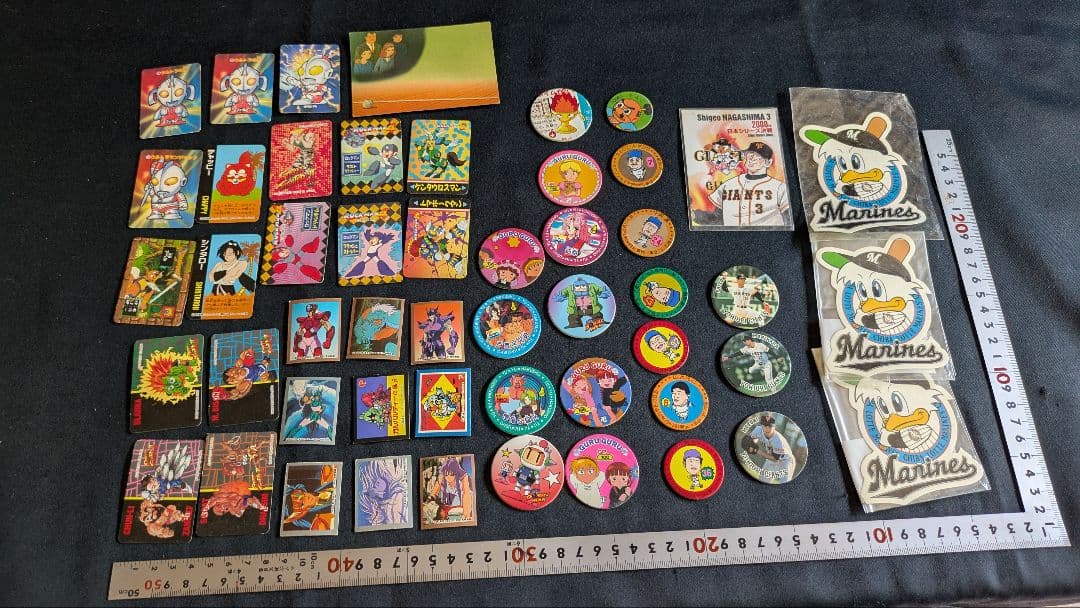 昔のメンコ　カード　ストリートファイター　幽遊白書　等