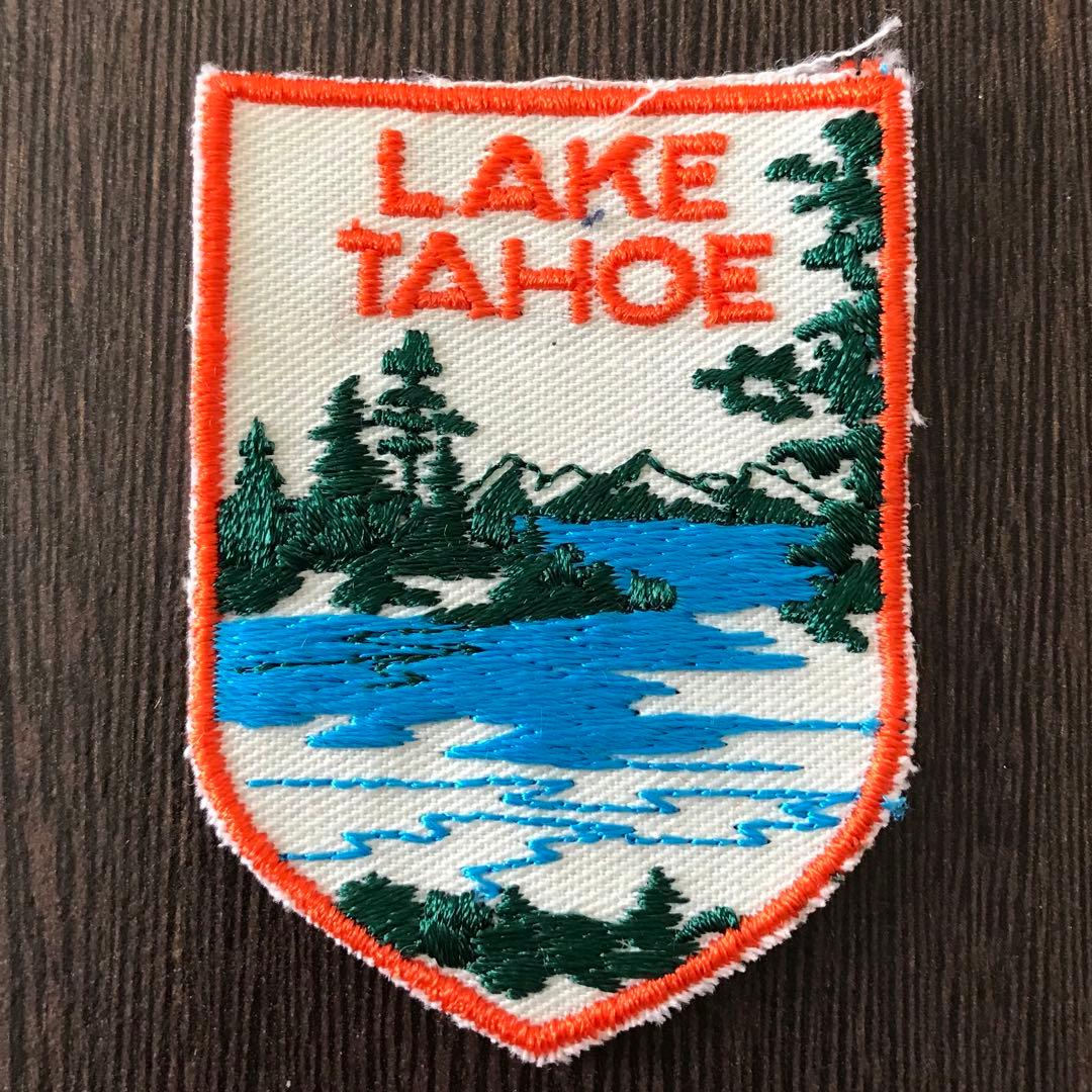 ヴィンテージ 刺繍 ワッペン 1970 1980 カリフォルニア州レイクタホ D