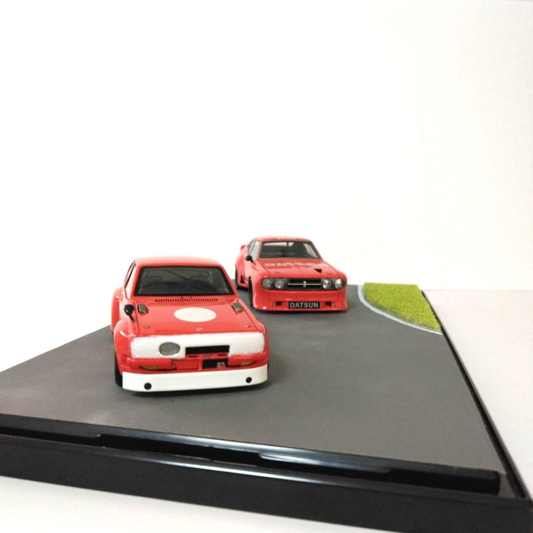 KIDBOX スターレットレーシング P－4バイオレットターボ 1/43ミニカー
