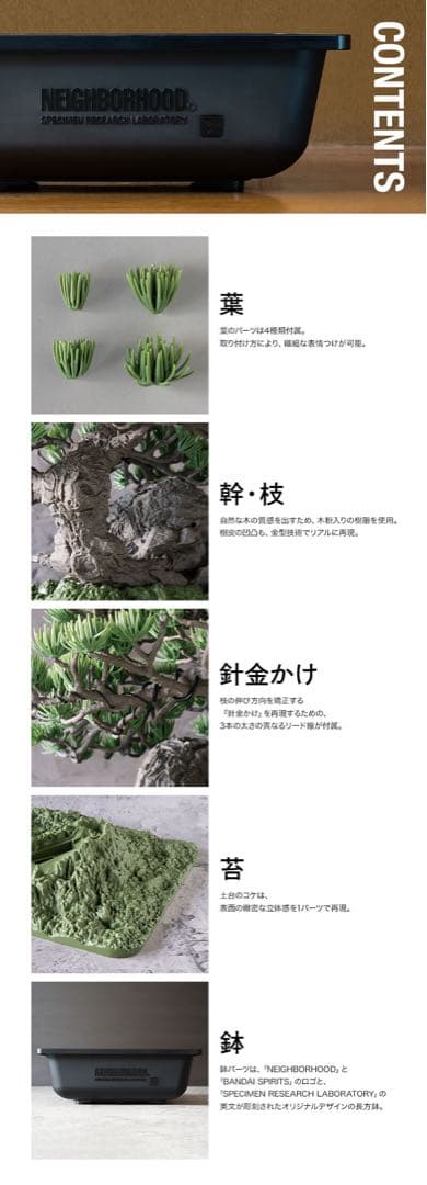 SRL X BANDAI SPIRITS BONSAI MODEL KITセット