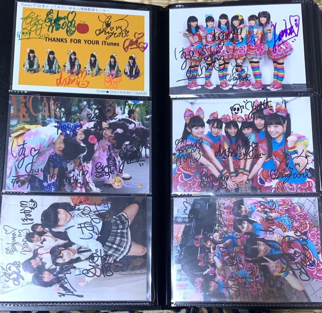 チームしゃちほこ　全員サイン写真