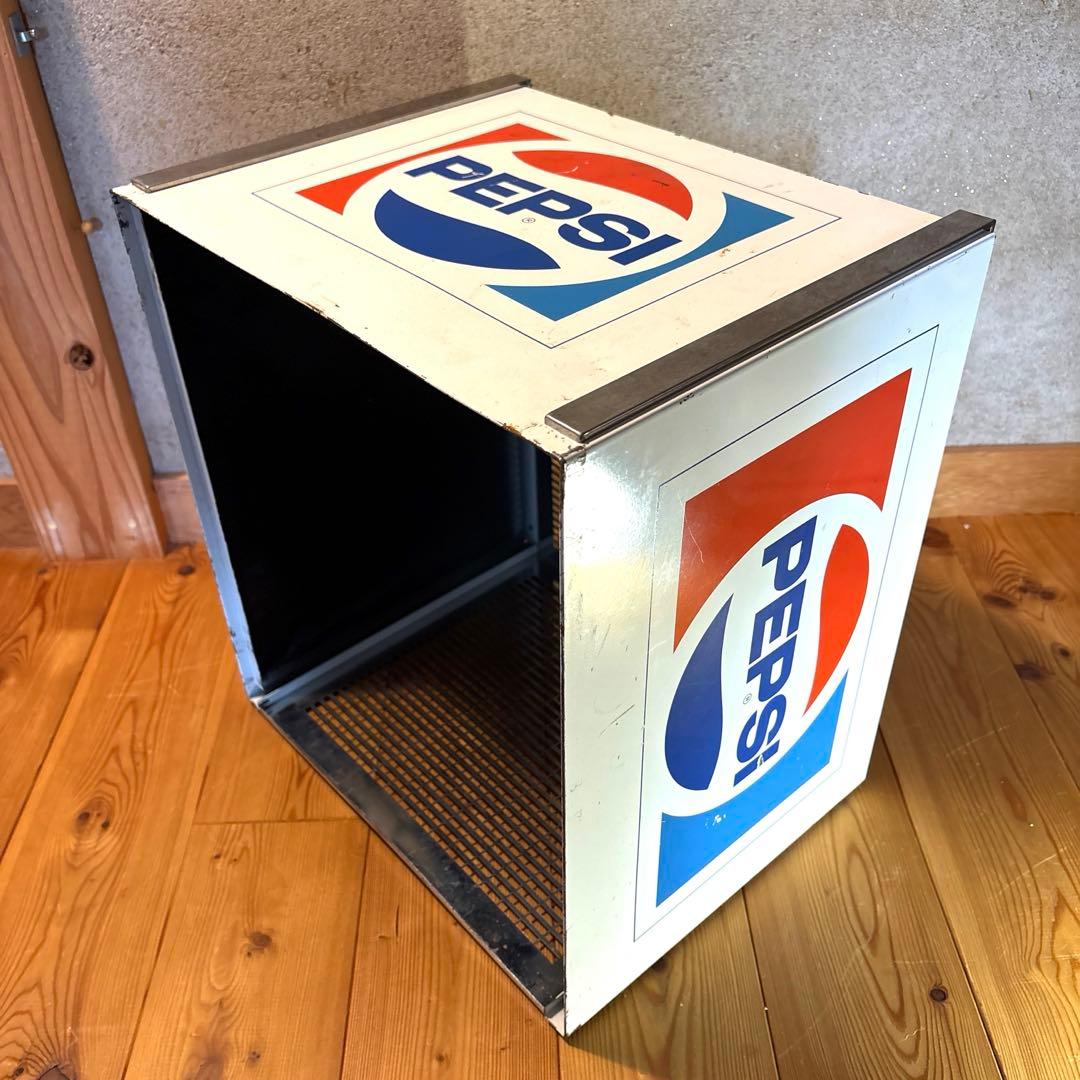 70’s ペプシコーラ　シェルフ　ボックス　USA ストアディスプレイ　看板