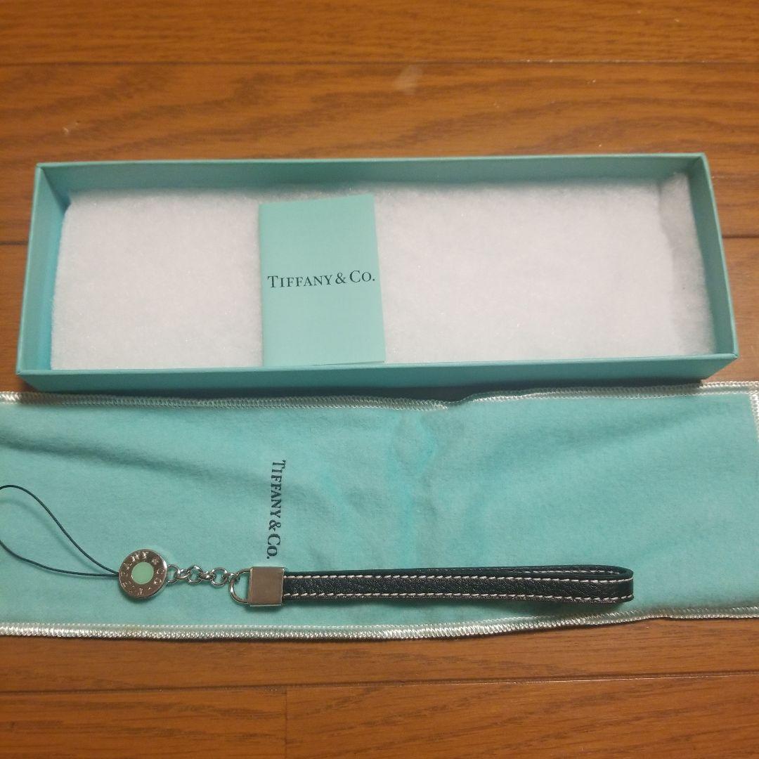 Tiffany & Co. ブラックレザー ストラップ