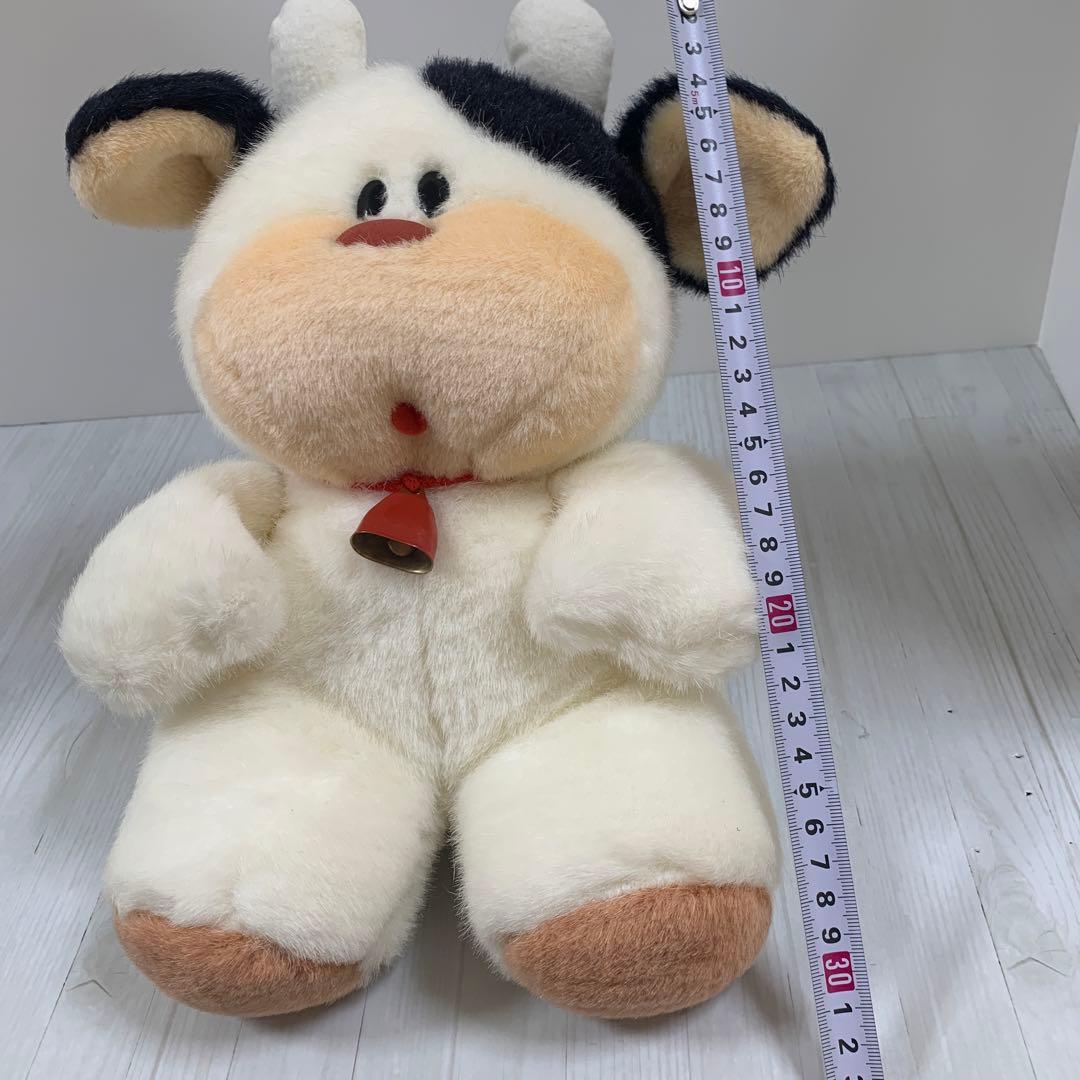 超美品　鳴く！　昭和レトロ　オオイケ　モーモー　北海道　ぬいぐるみ　牛　うし