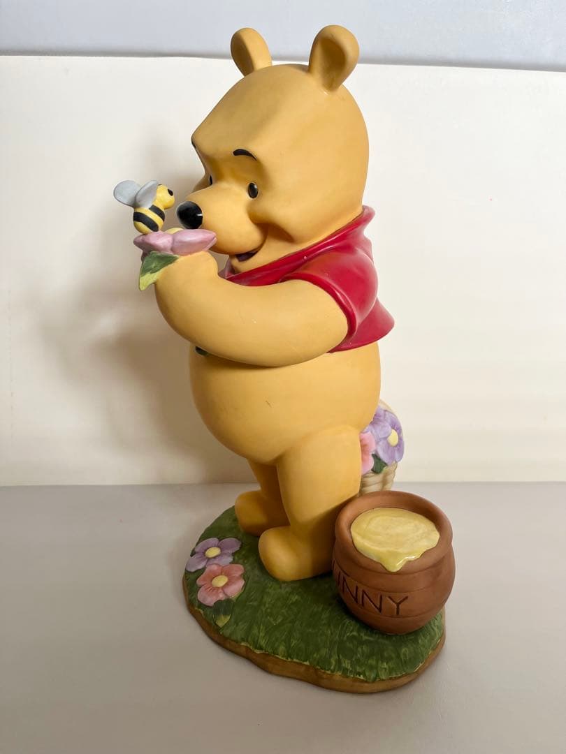 【くまのプーさん】加藤工芸　陶器　置き物　ガーデンスタチュー　希少