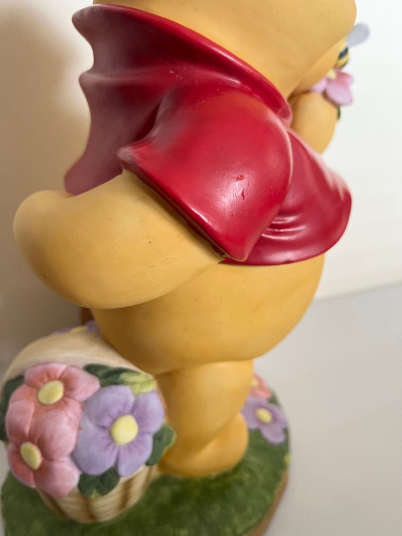 【くまのプーさん】加藤工芸　陶器　置き物　ガーデンスタチュー　希少