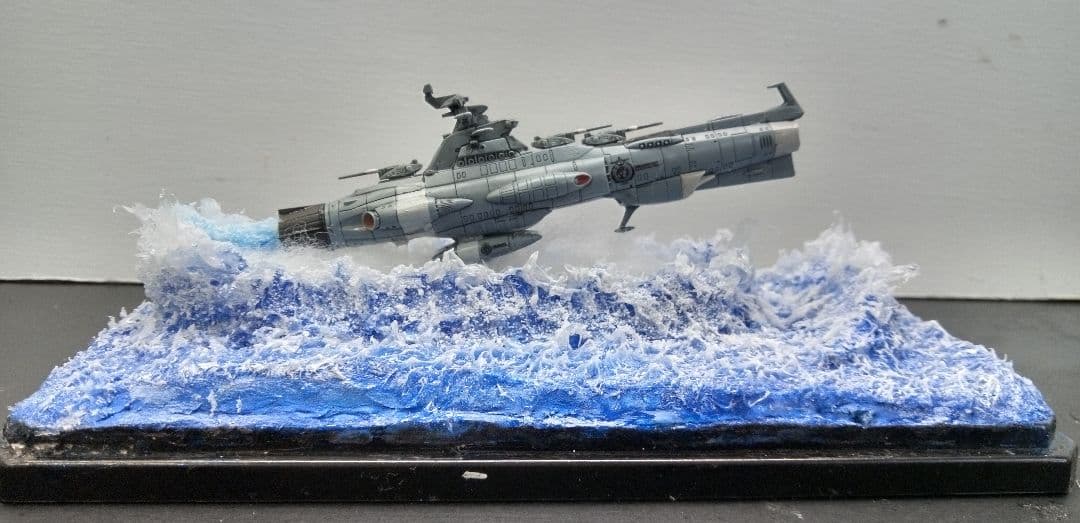 バンダイメカコレ宇宙戦艦ヤマト2202 主力戦艦 ドレッドノートジオラマ完成品