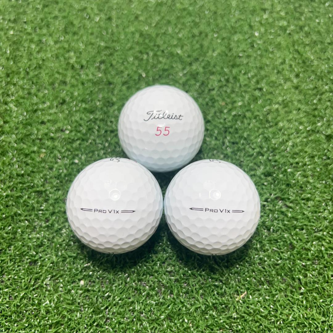 【S111】Titleist PRO V1X 白 23年 ロストボール 24球