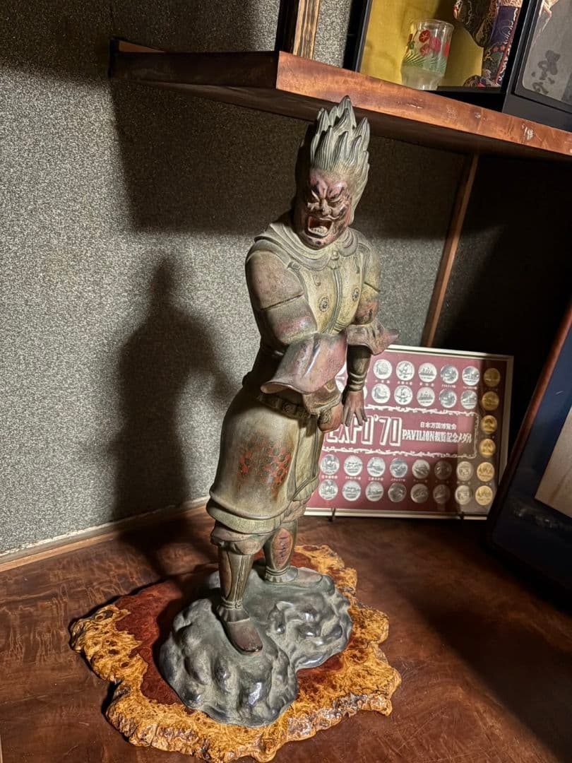 伐折羅像 銅像 薬師寺 骨董品