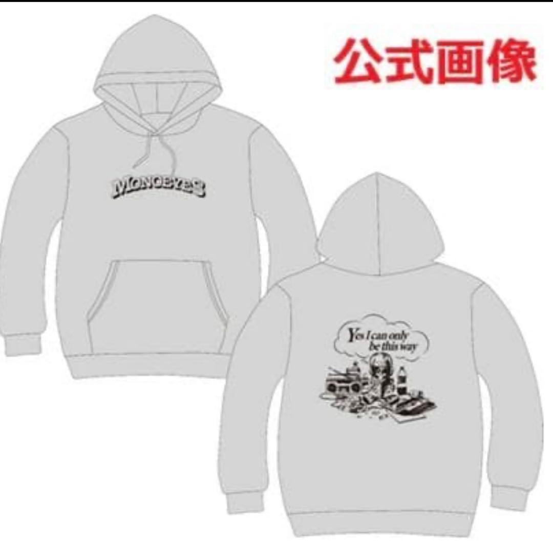 MONOEYES グッズ Mフーディー プルオーバー パーカー グレー