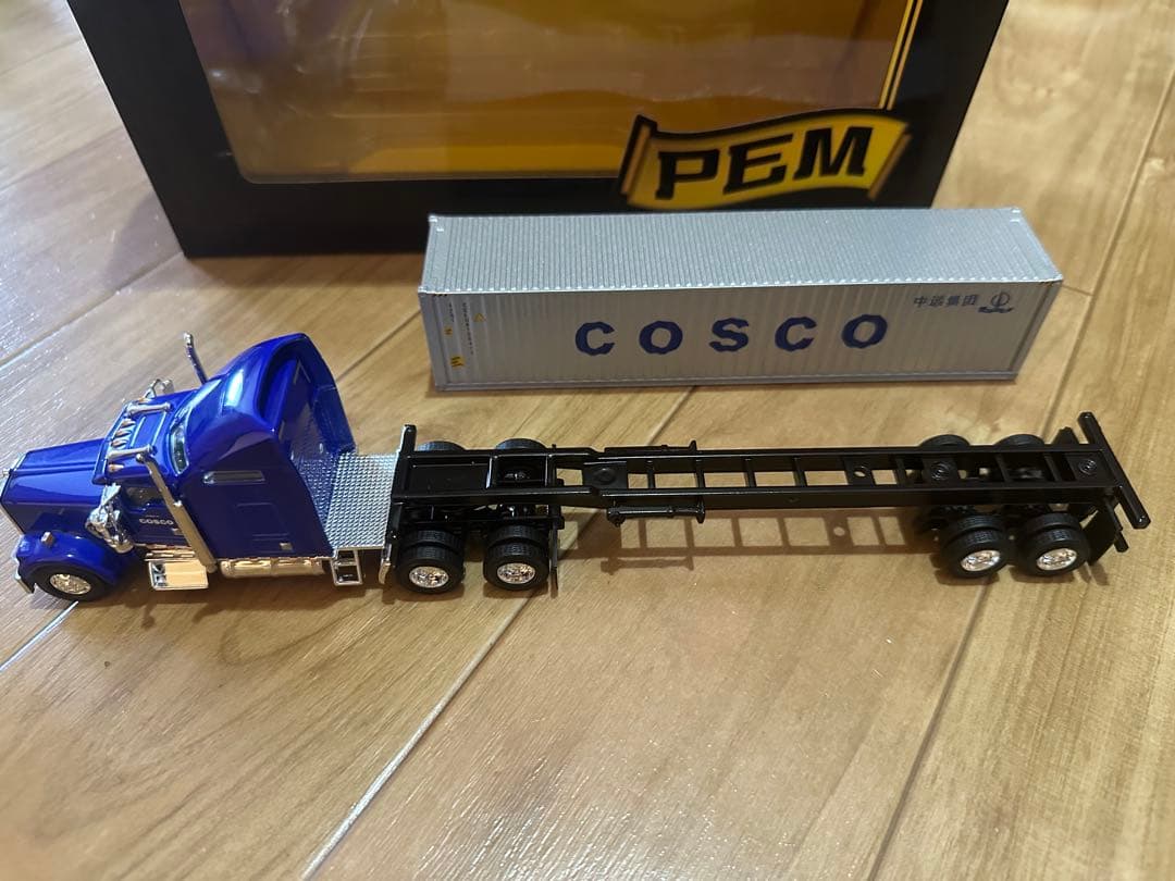 COSCO 青 トレーラー 1/64 スケール