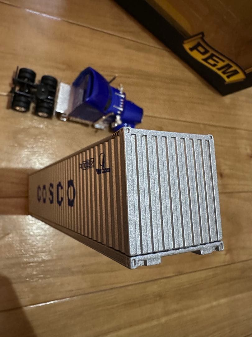 COSCO 青 トレーラー 1/64 スケール
