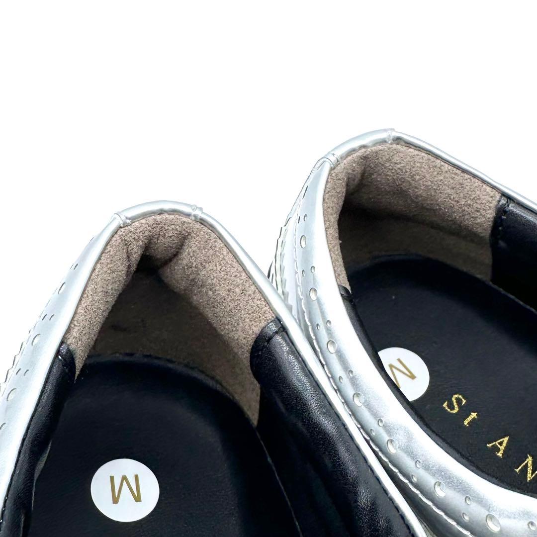 未使用タグ付✨セントアンドリュース ゴルフシューズ スパイクレス M シルバー