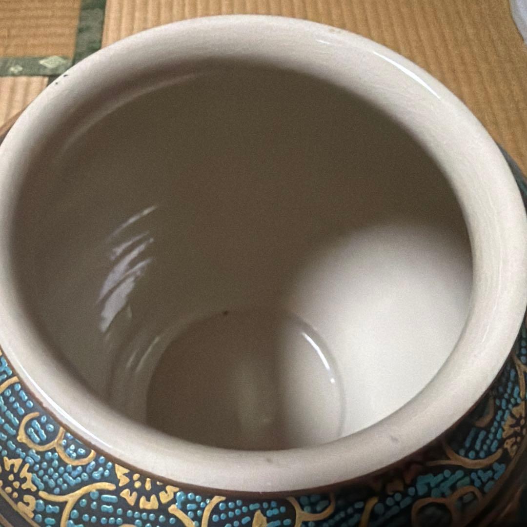 【希少】九谷焼 松鶴 陶器 大名行列　壺