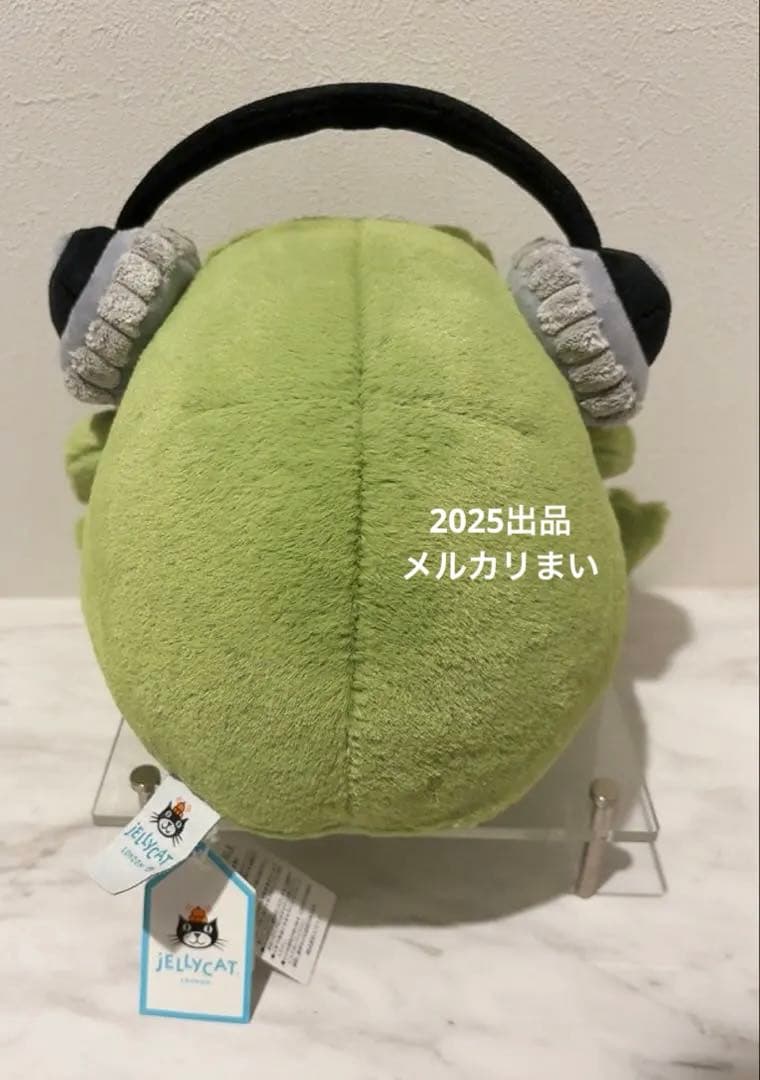 ぬいぐるみ  Ricky Rain Frog with Headphone
