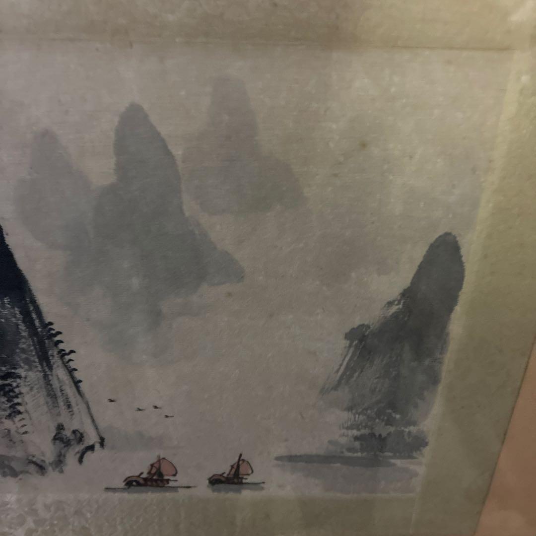 水墨画。