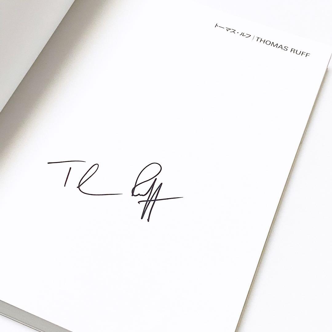 ★ トーマス ルフ 図録 Thomas Ruff トーマス・ルフ　直筆サイン入り